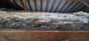 Insulation above loft joist