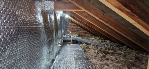 Room In Roof, Loft Wall Insulation Fitting