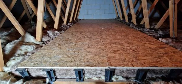 Loft Leg Fitting by The Home Insulation Company